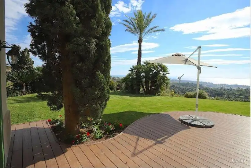Terraza de Casa o chalet de alquiler en Estepona con Aire acondicionado, Jardín privado y Terraza