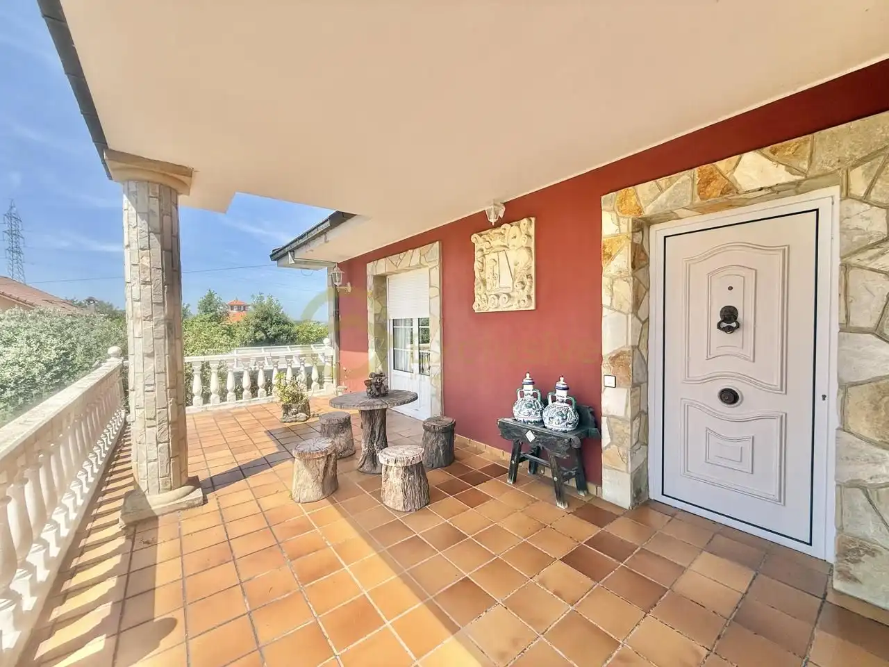 Terraza de Casa o chalet en venta en Castrillón con Calefacción, Jardín privado y Parquet