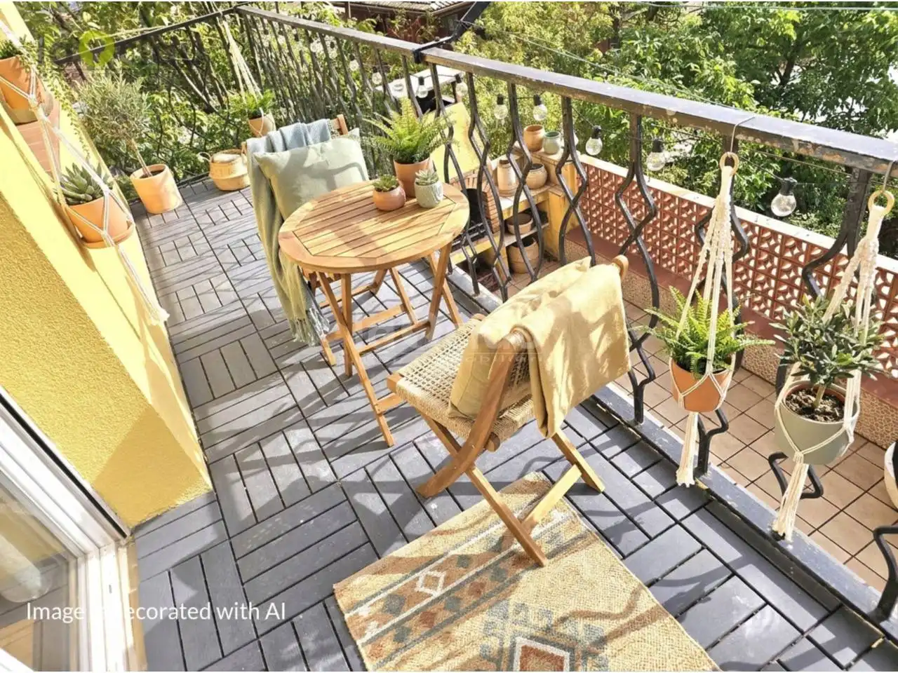 Terrasse von Wohnung zum Verkauf in Tona mit Heizung, Parkett und Terrasse