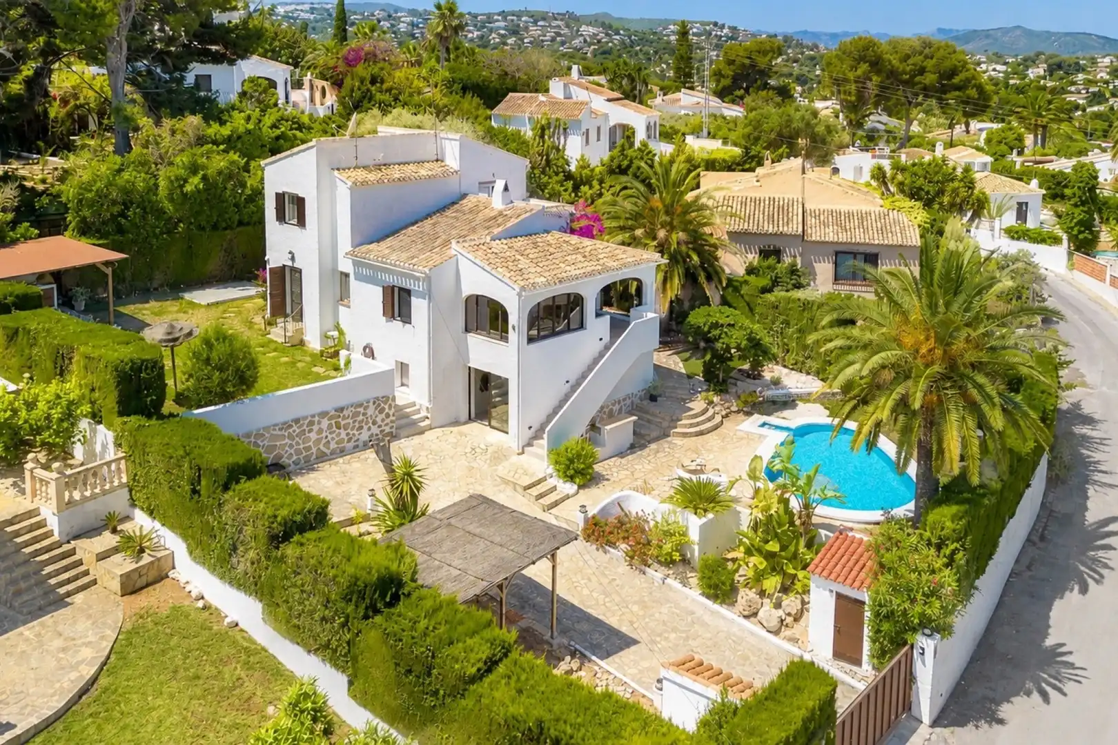 Vista exterior de Casa o chalet en venta en Jávea / Xàbia con Aire acondicionado, Calefacción y Jardín privado