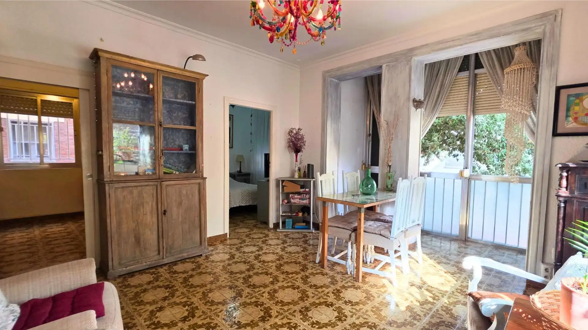 Dining room of Flat for sale in Almería  with Air Conditioner, Private garden and Balcony