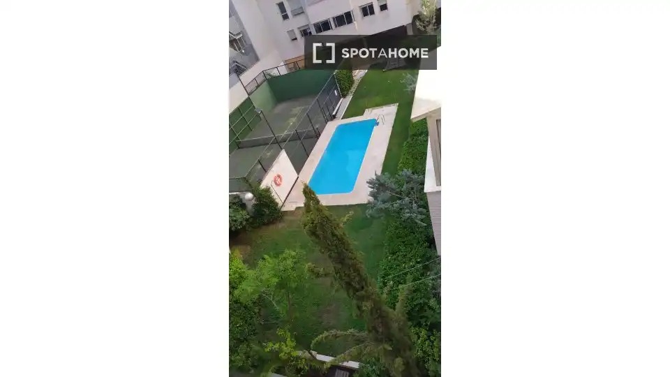 Piscina de Piso de alquiler en Madrid con Aire acondicionado, Calefacción y Amueblado