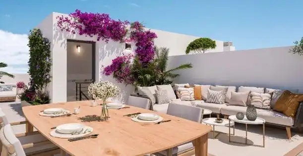 Terrassa de Casa adosada en venda en Málaga Capital amb Aire condicionat, Calefacció i Jardí privat