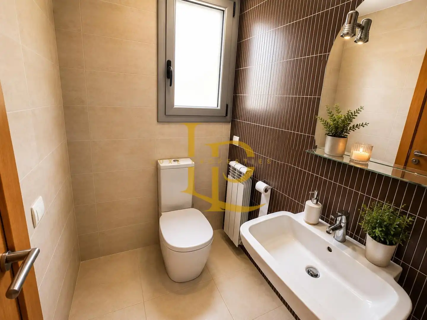 Badezimmer von Einfamilien-Reihenhaus zum Verkauf in Cambrils mit Klimaanlage, Heizung und Privatgarten
