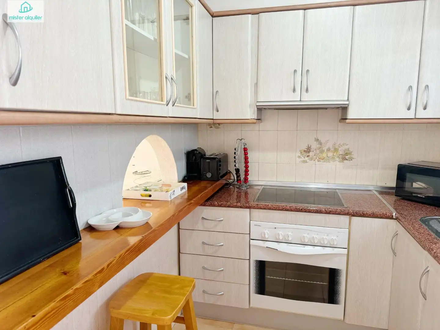 Kitchen of Detached homes for rent in El Campello  with Air Conditioner, Private garden and Terrace
