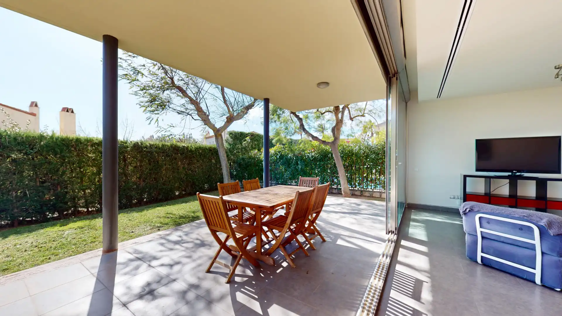 Terraza de Casa adosada en venta en Mont-roig del Camp con Aire acondicionado, Calefacción y Jardín privado