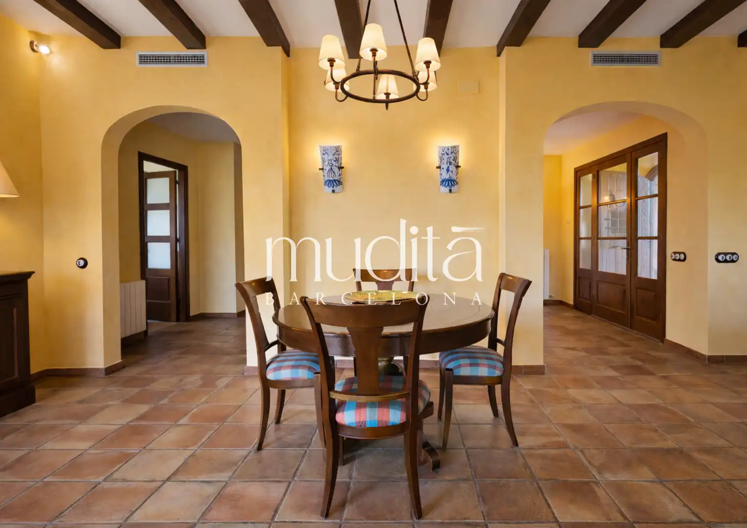 Dining room of Houses for sale in Argentona  with Heating, Private garden and Terrace