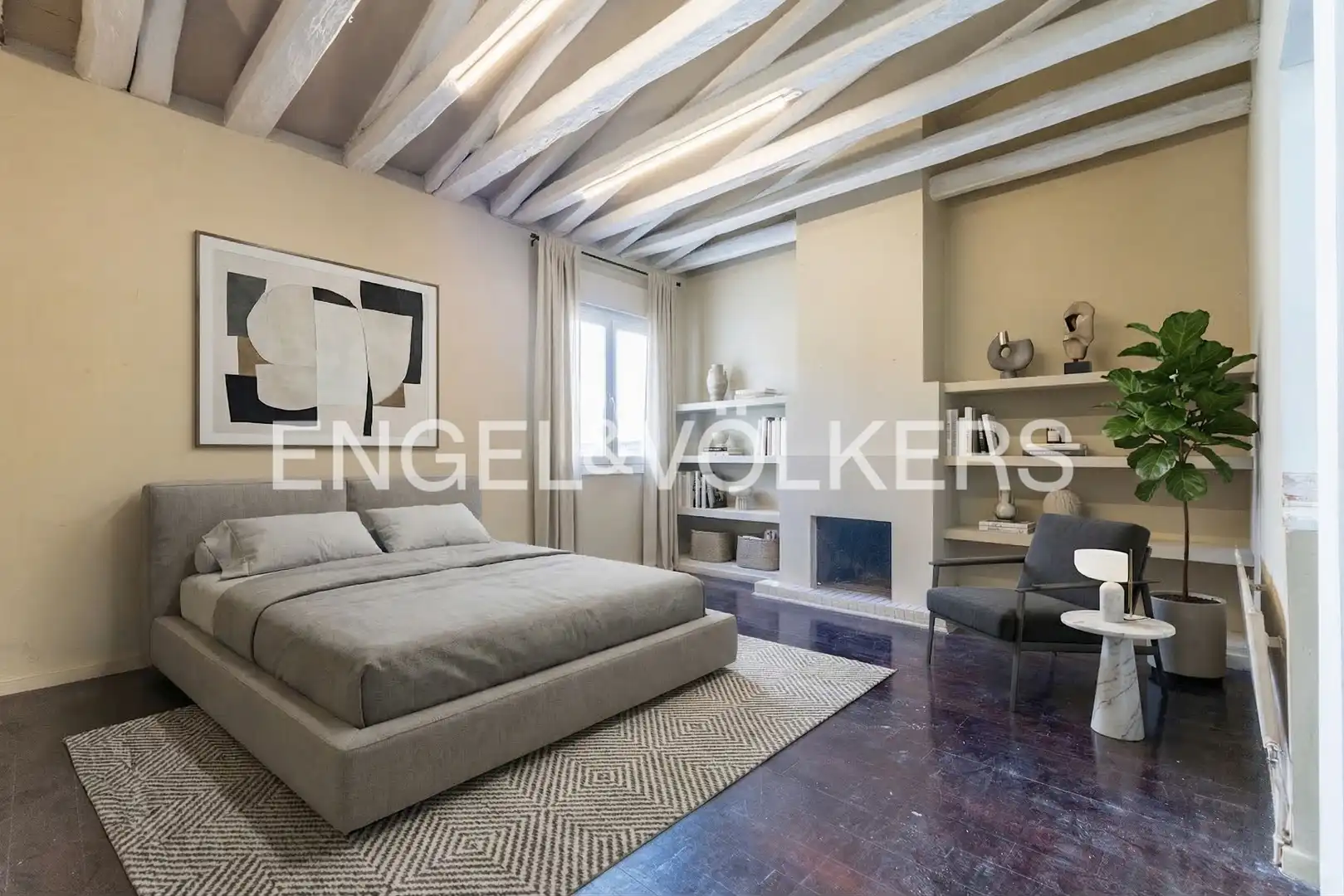 Bedroom of Attic for sale in Madrid  with Air Conditioner and Heating