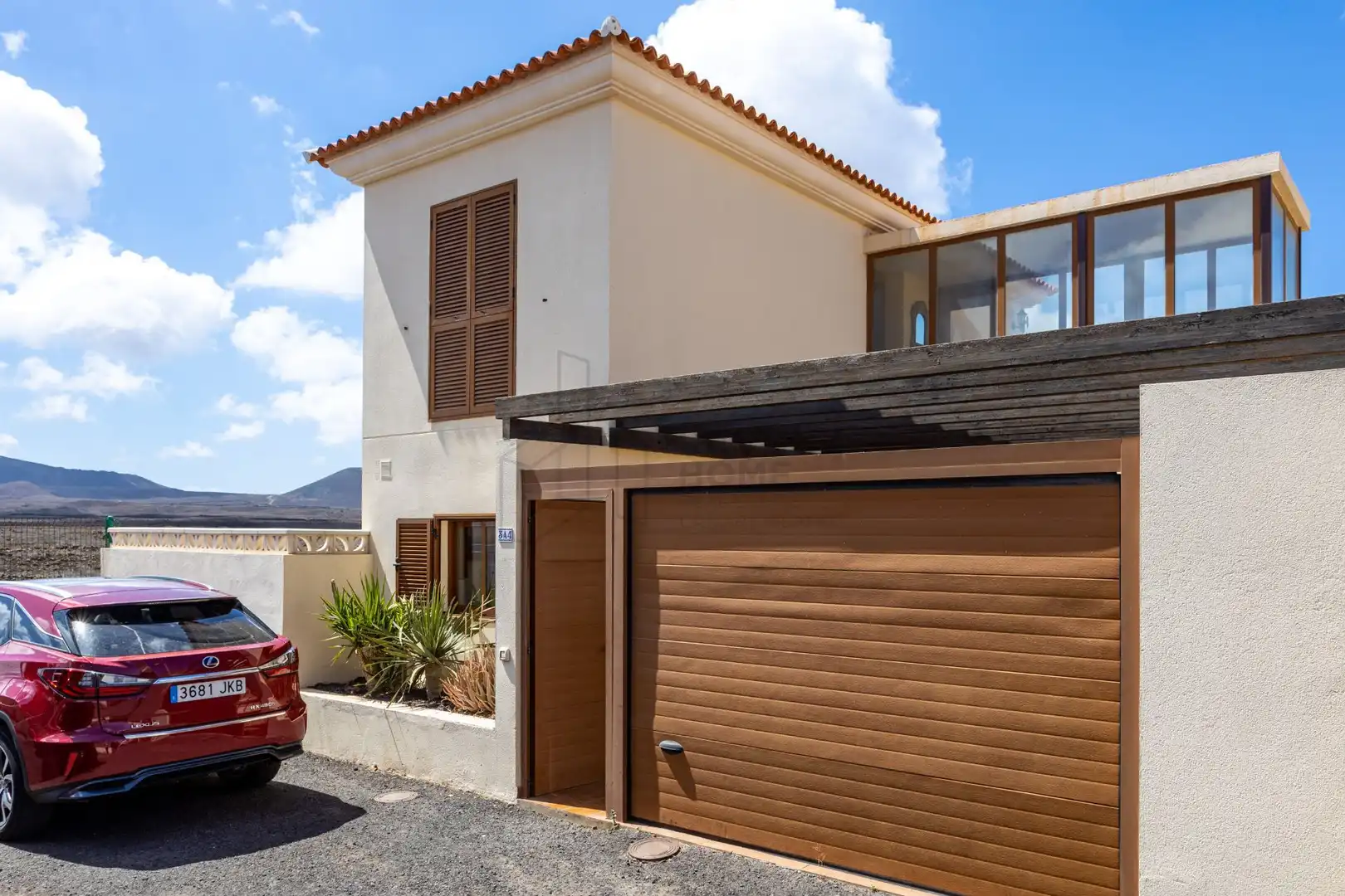 Vista exterior de Casa o chalet en venta en La Oliva con Jardín privado, Terraza y Amueblado