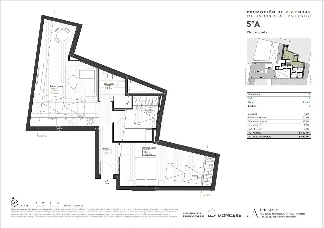 Ático en venta en Valladolid con Calefacción, Jardín privado y Trastero