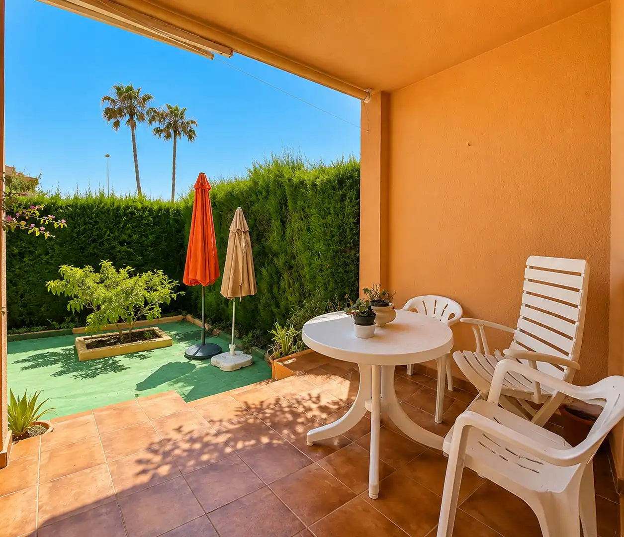 Terraza de Casa adosada en venta en Estepona con Jardín privado, Terraza y Piscina