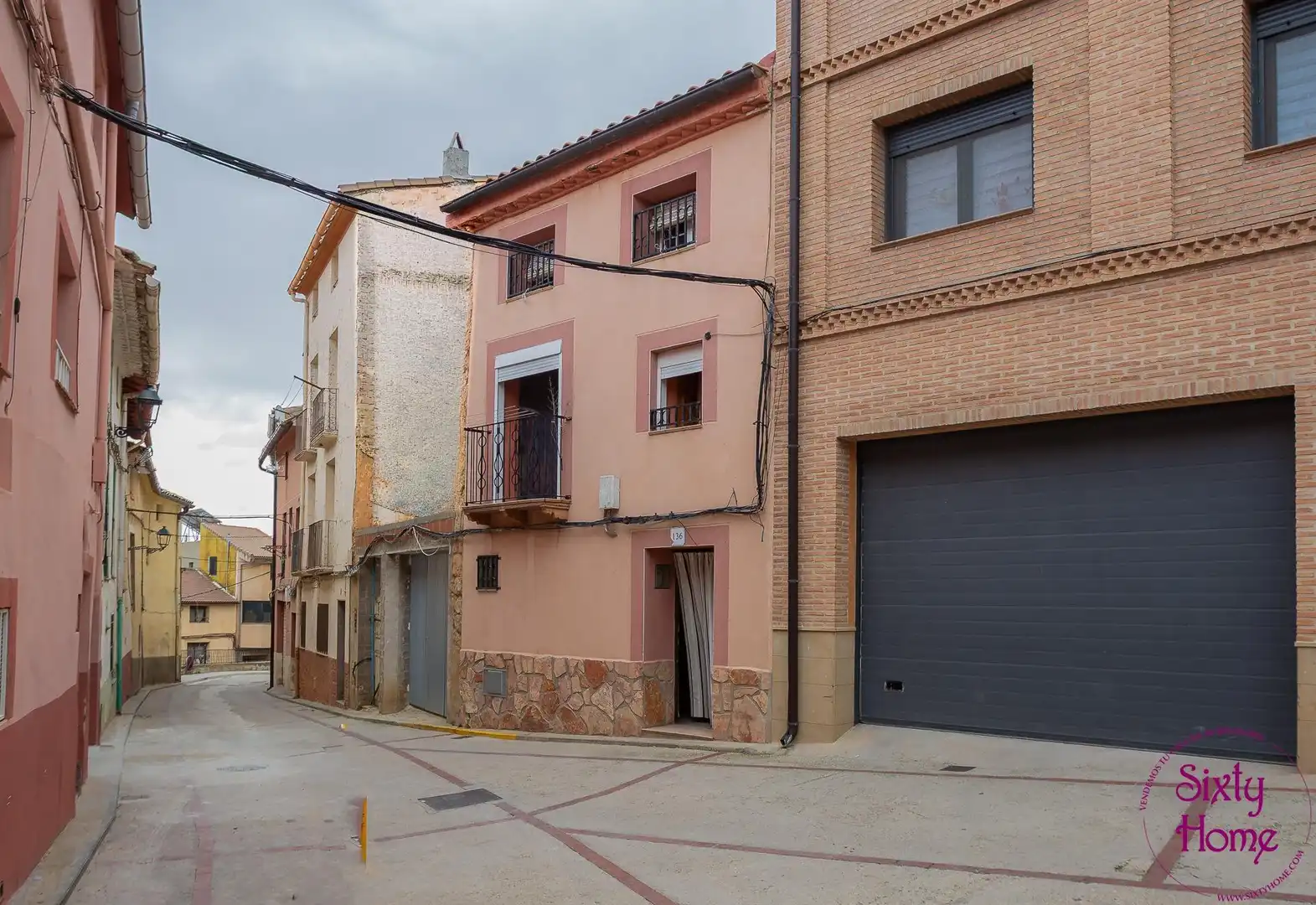 Exterior view of Houses for sale in Andorra (Teruel)  with Storage room, Furnished and Balcony