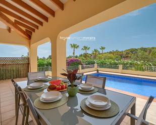 Terrassa de Casa o xalet de lloguer en Moraira amb Aire condicionat i Piscina