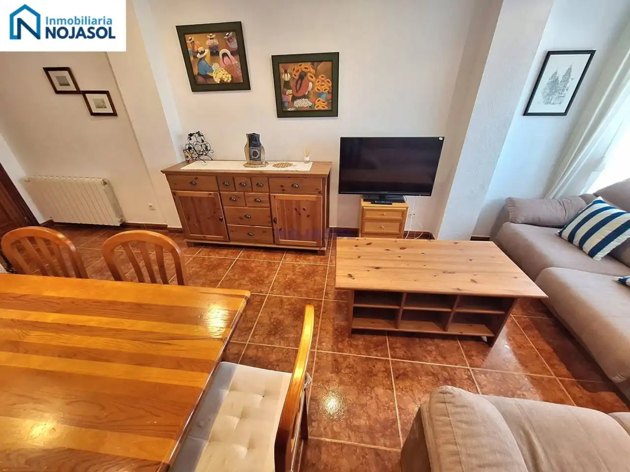 Wohnzimmer von Wohnung zur Miete in Noja mit Heizung, Privatgarten und Terrasse