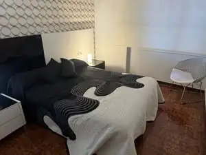 Schlafzimmer von Wohnung zur Miete in Torredembarra mit Klimaanlage, Heizung und Privatgarten