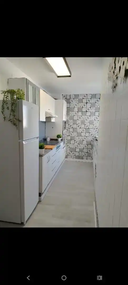 Cuina de Pis de lloguer en Silla amb Parquet, Moblat i Forn