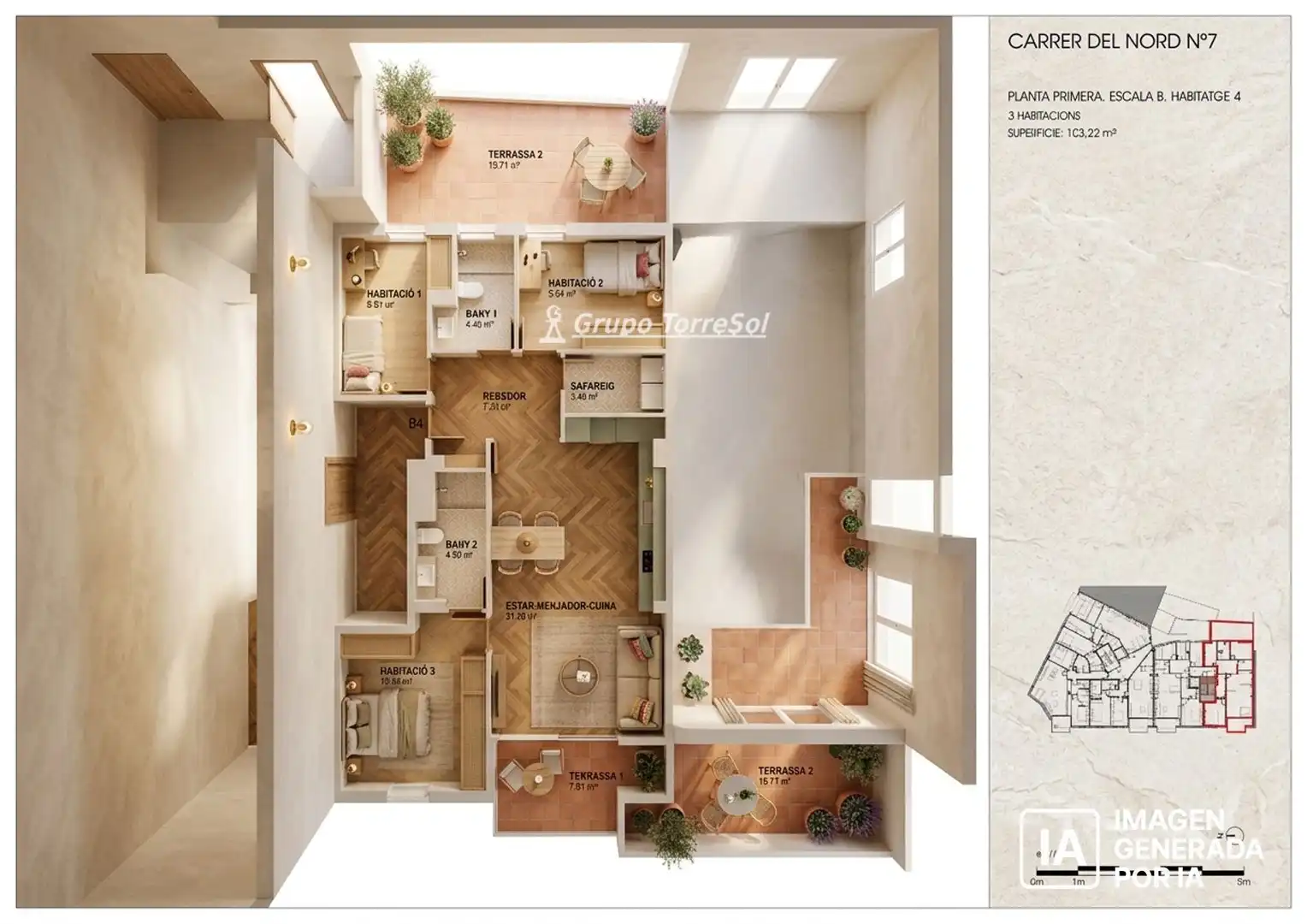 Wohnung zum Verkauf in del Nord, Centre