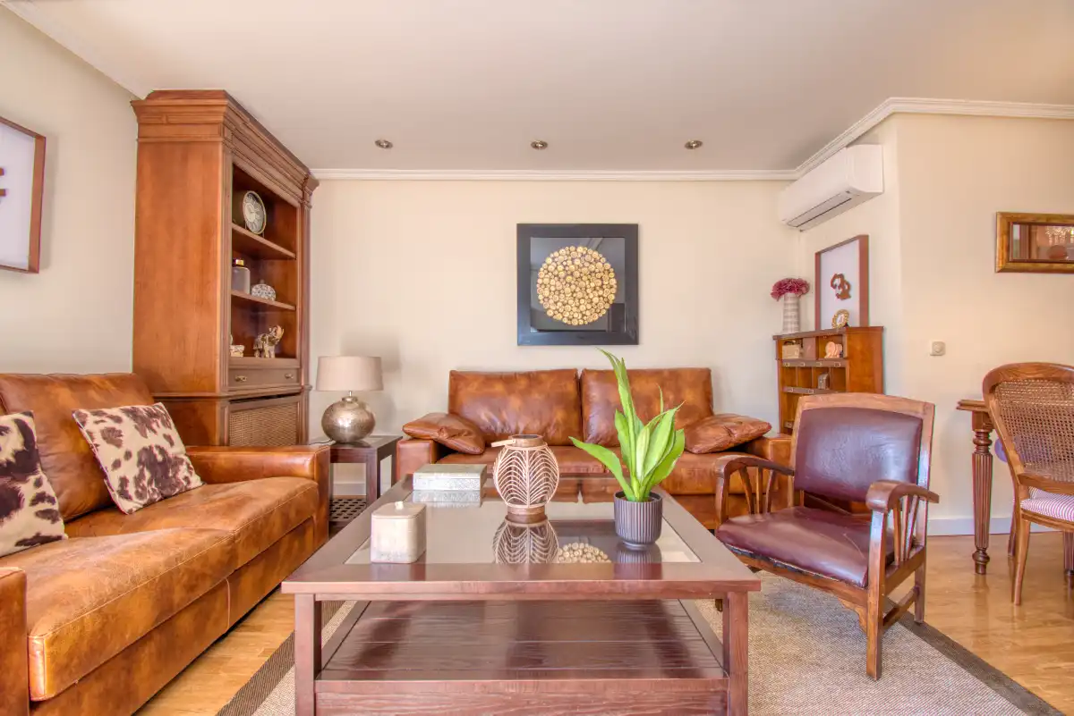 Sala de estar de Piso en venta en Las Rozas de Madrid con Aire acondicionado, Calefacción y Parquet