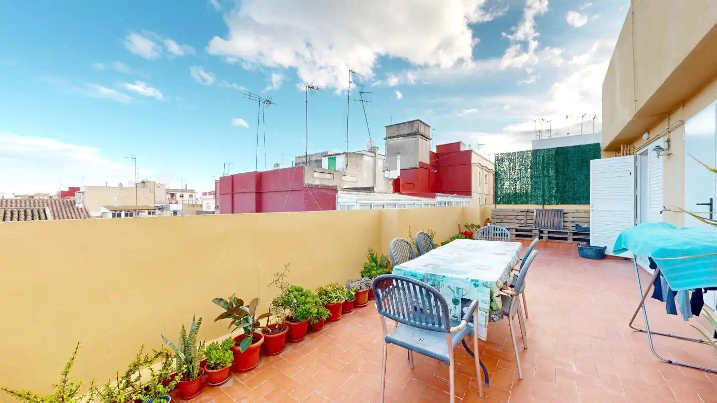 Terrasse von Dachboden zum Verkauf in Foios mit Klimaanlage, Heizung und Terrasse