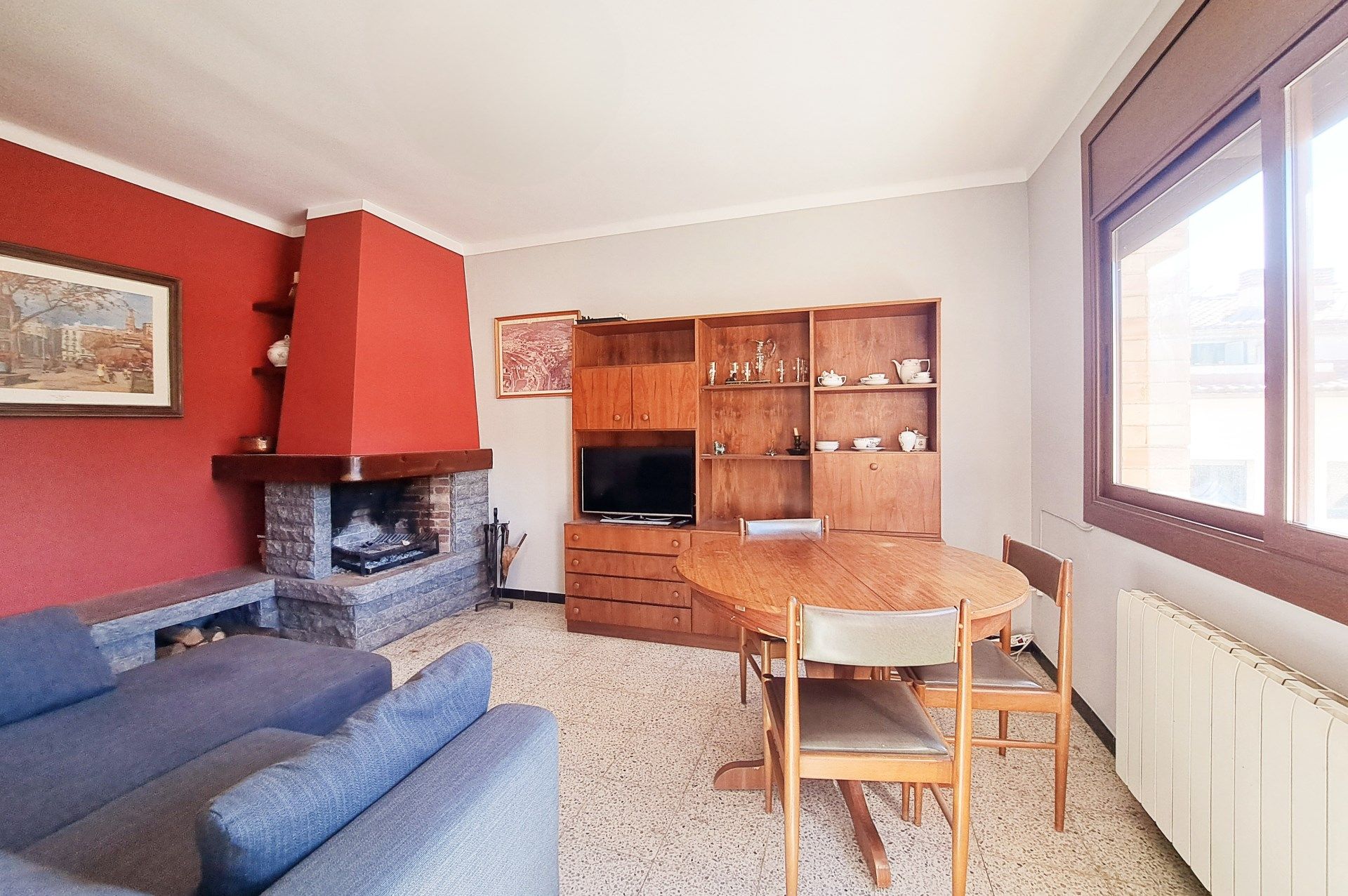 Living room of Flat for sale in Sant Martí de Centelles  with Heating, Terrace and Storage room