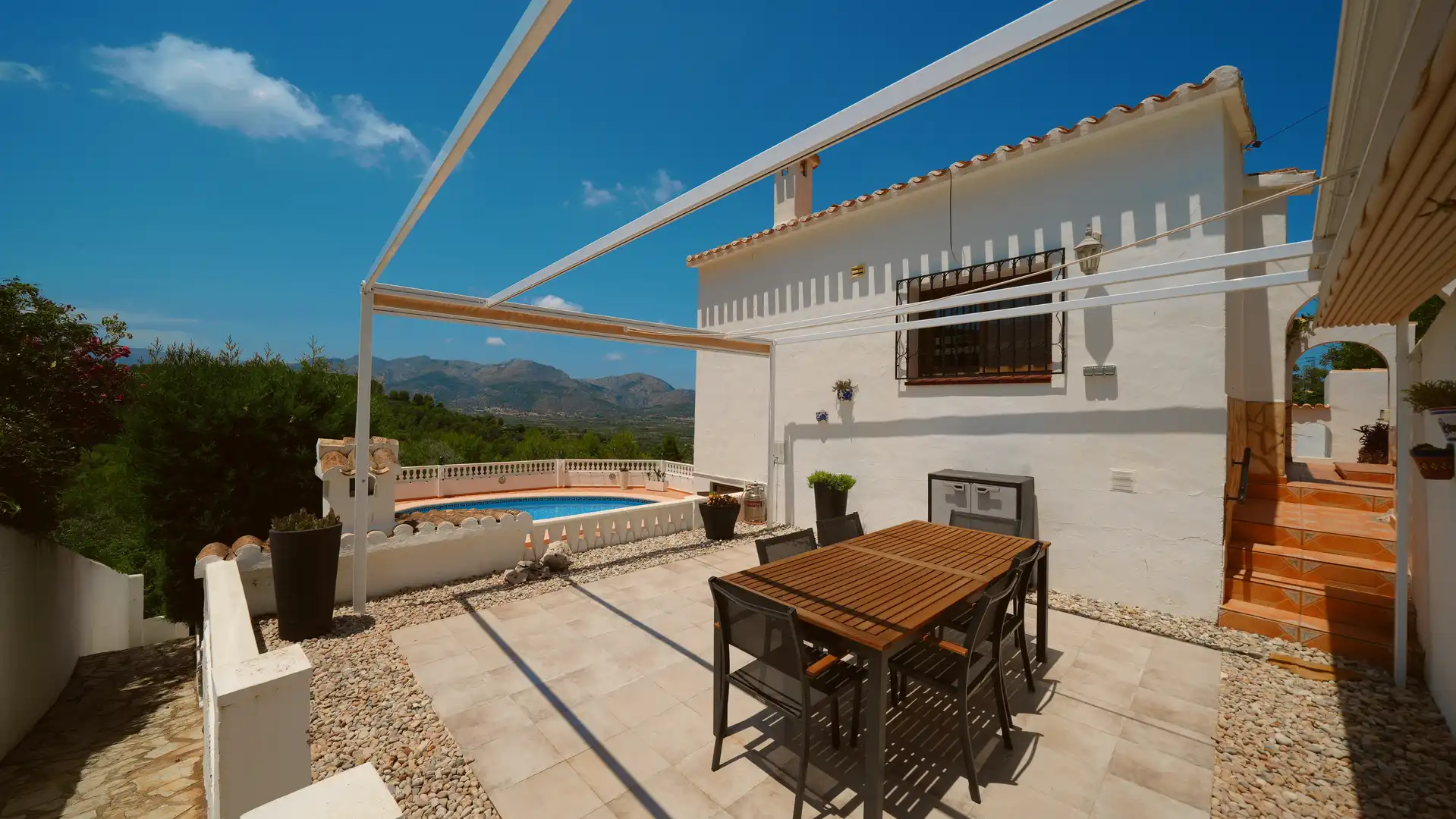 Terrace of Country homes for sale in Benidoleig, Alicante
