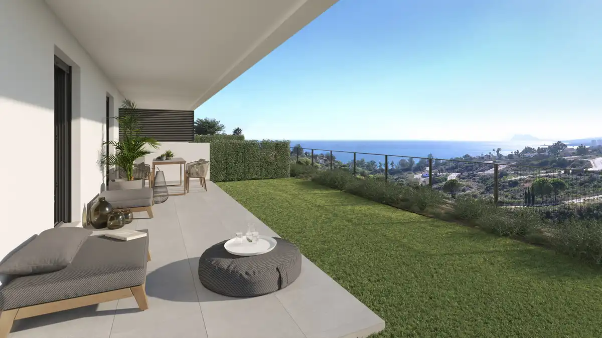 Terraza de Casa adosada en venta en Manilva con Jardín privado, Terraza y Trastero