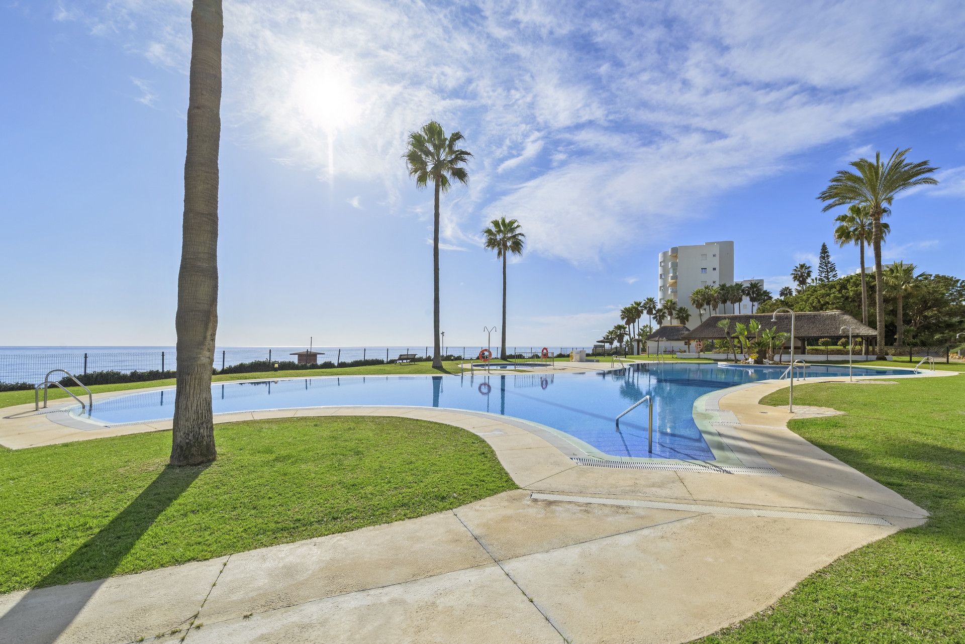 Swimming pool of Planta baja for sale in Mijas  with Air Conditioner, Private garden and Terrace