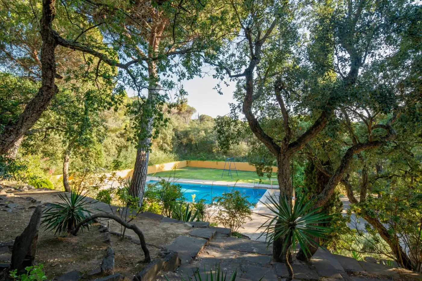 Jardín de Casa o chalet en venta en Castell d'Aro, Platja d'Aro i s'Agaró con Aire acondicionado, Jardín privado y Piscina