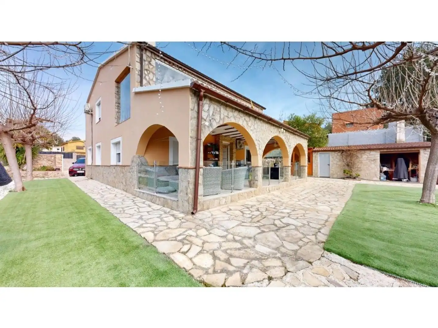 Vista exterior de Casa o xalet en venda en Vilafamés amb Aire condicionat, Calefacció i Jardí privat