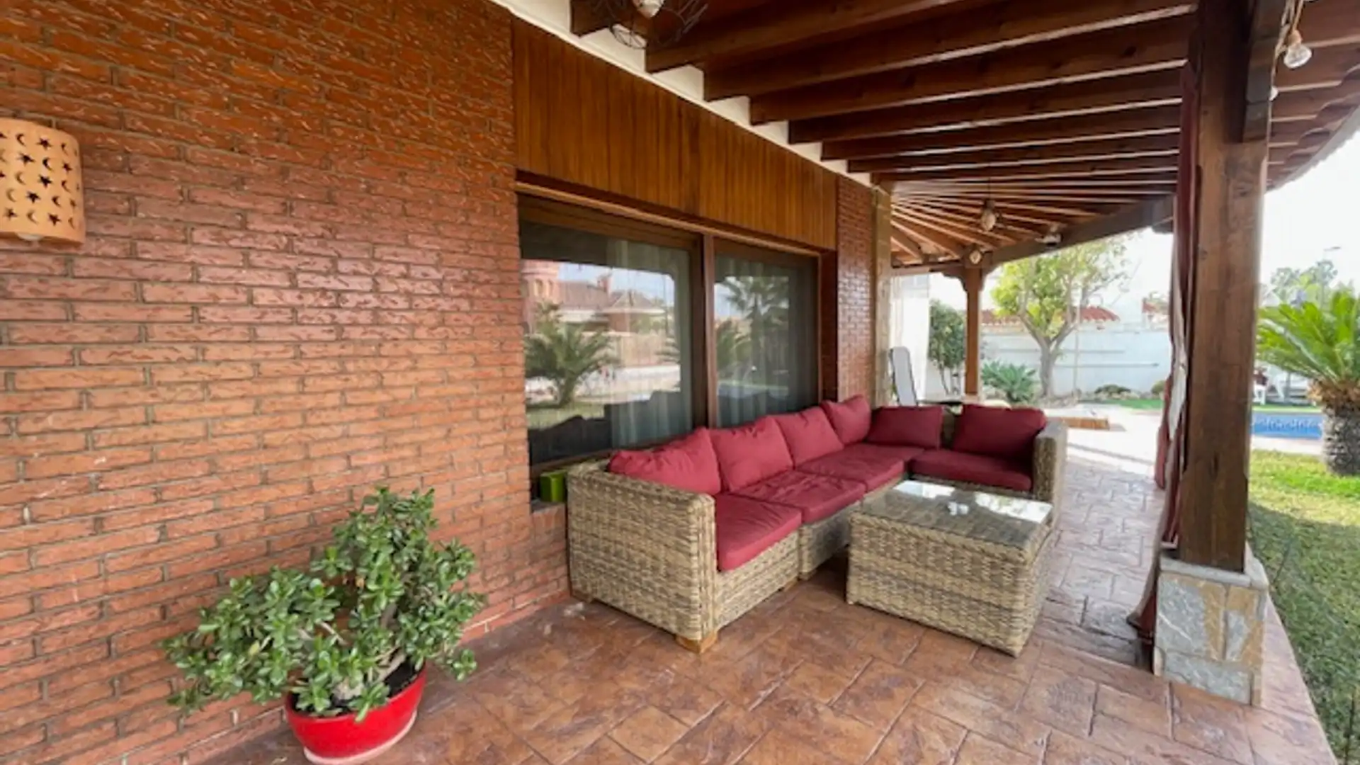 Terraza de Casa o chalet en venta en San Vicente del Raspeig / Sant Vicent del Raspeig con Aire acondicionado, Calefacción y Jardín privado