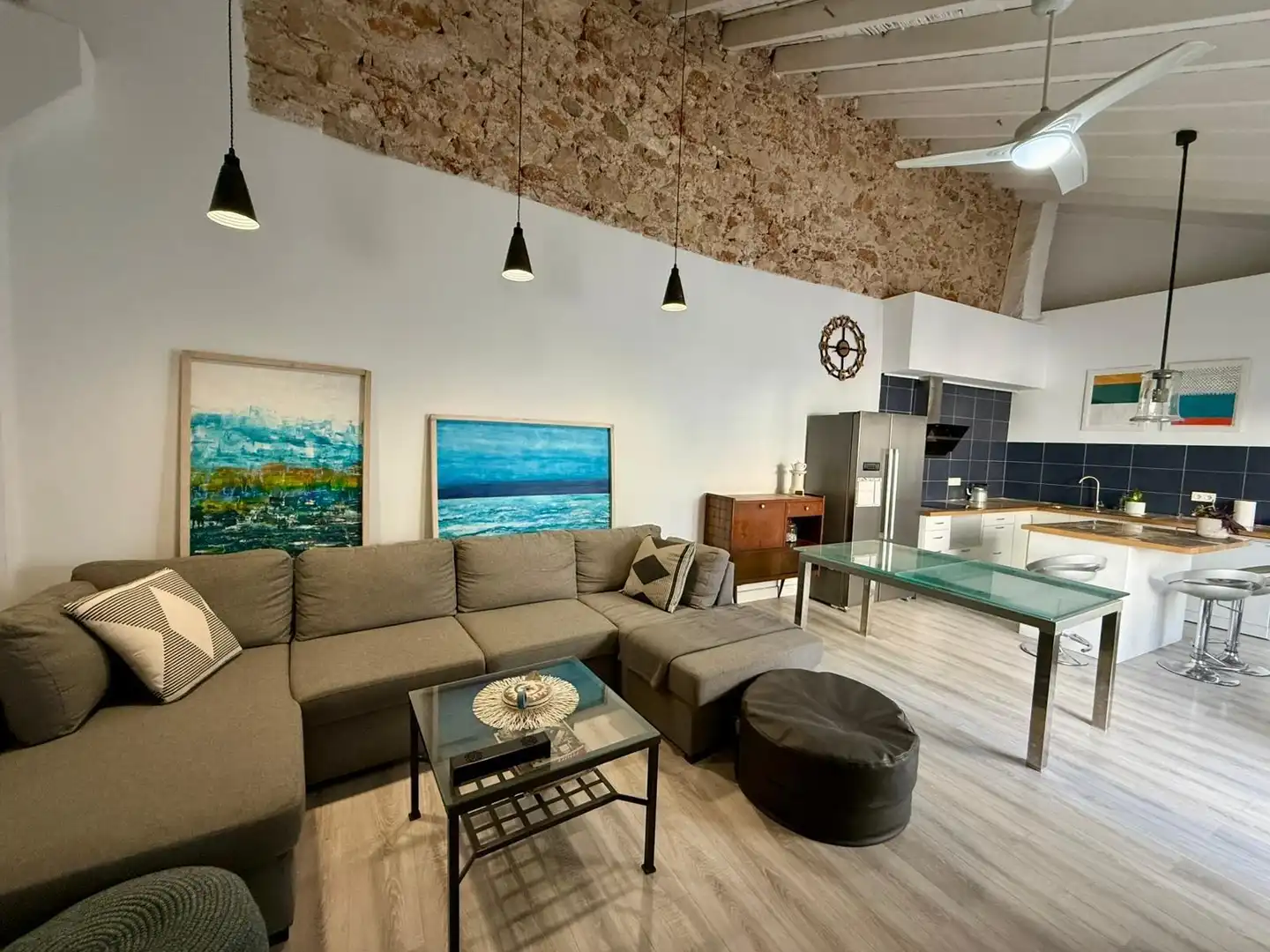 Sala d'estar de Casa o xalet en venda en Dénia amb Aire condicionat, Calefacció i Parquet
