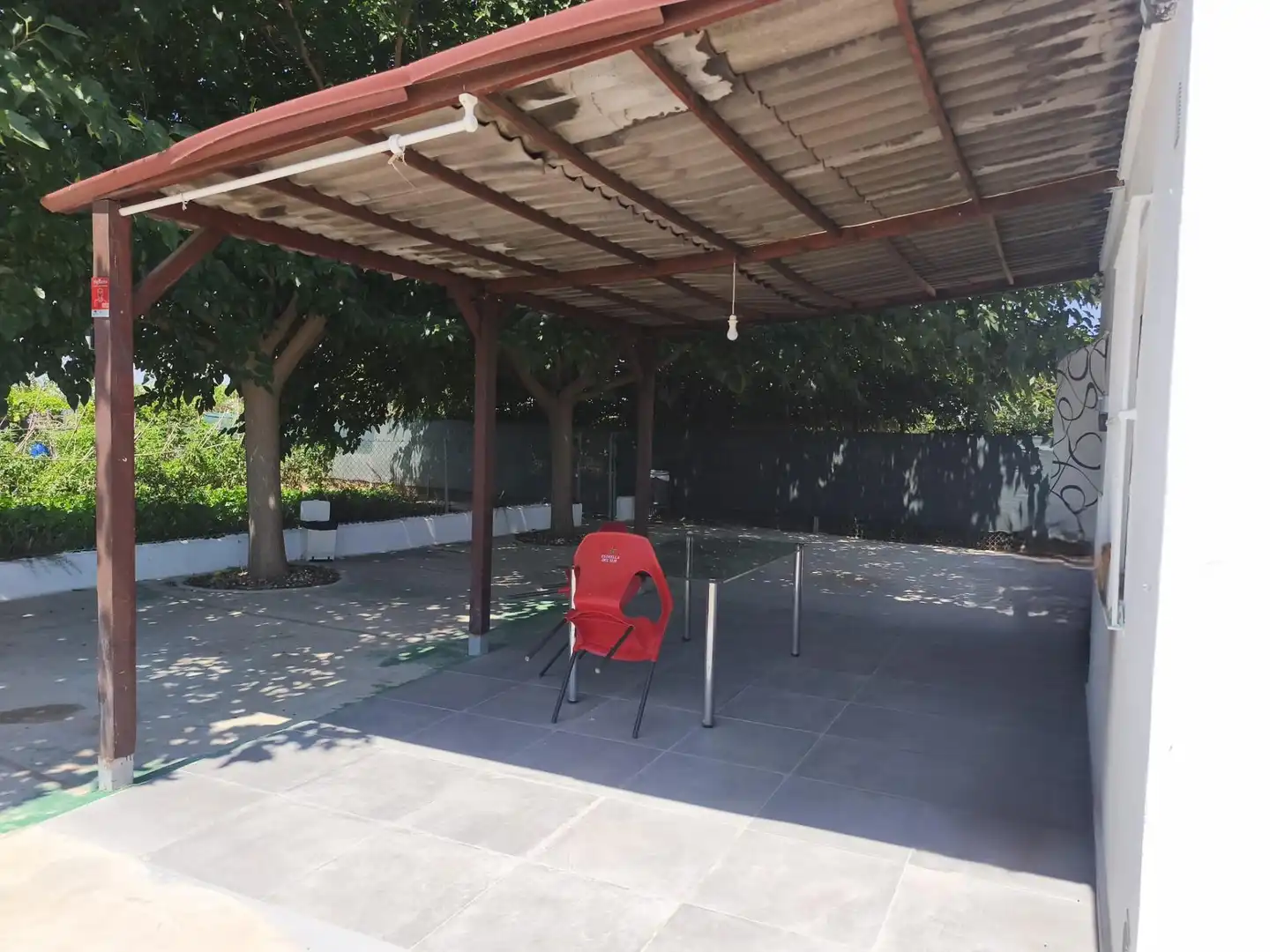 Terraza de Finca rústica en venta en Foios con Aire acondicionado, Calefacción y Jardín privado