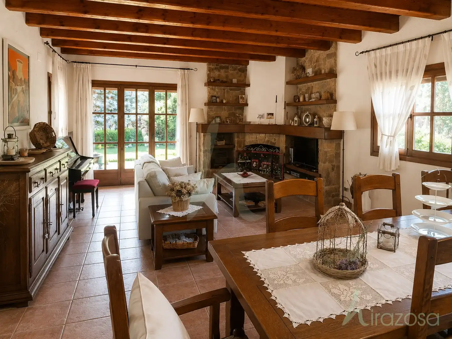 Sala de estar de Casa o chalet en venta en Aiguafreda con Aire acondicionado, Calefacción y Terraza
