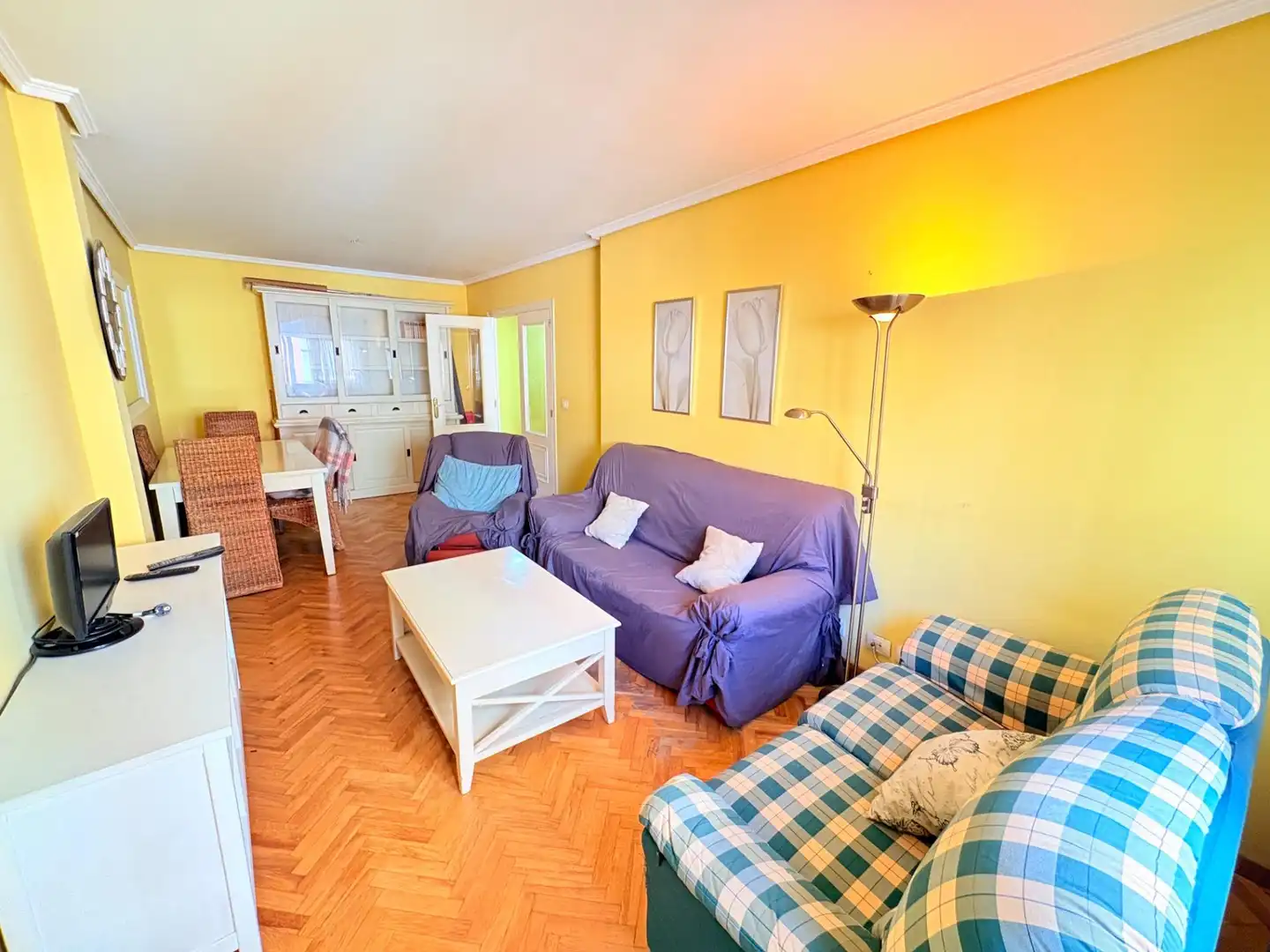 Sala de estar de Piso en venta en Ponferrada con Calefacción, Trastero y Amueblado