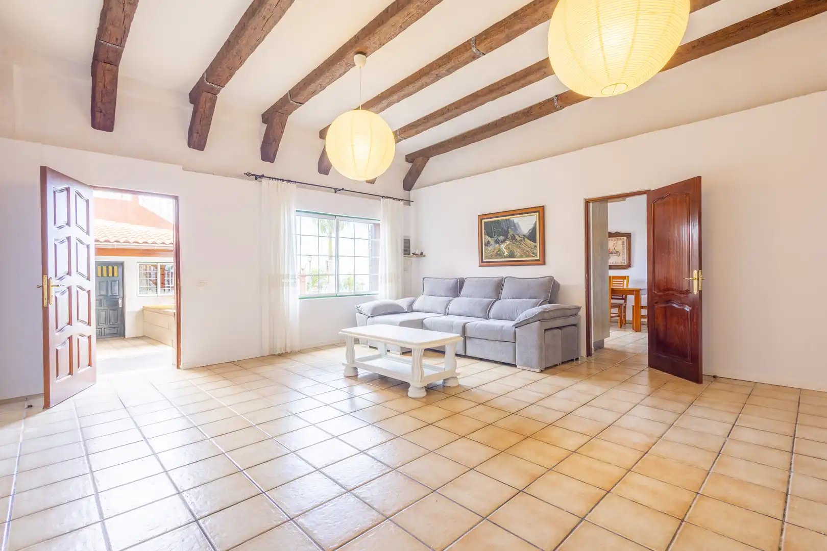 Sala de estar de Casa o chalet de alquiler en La Orotava con Jardín privado y Amueblado