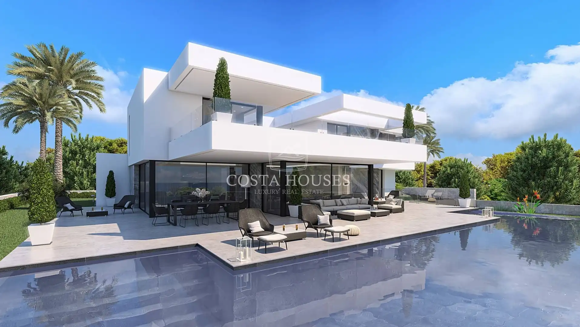 Exterior view of Houses for sale in Dénia  with Air Conditioner, Private garden and Terrace