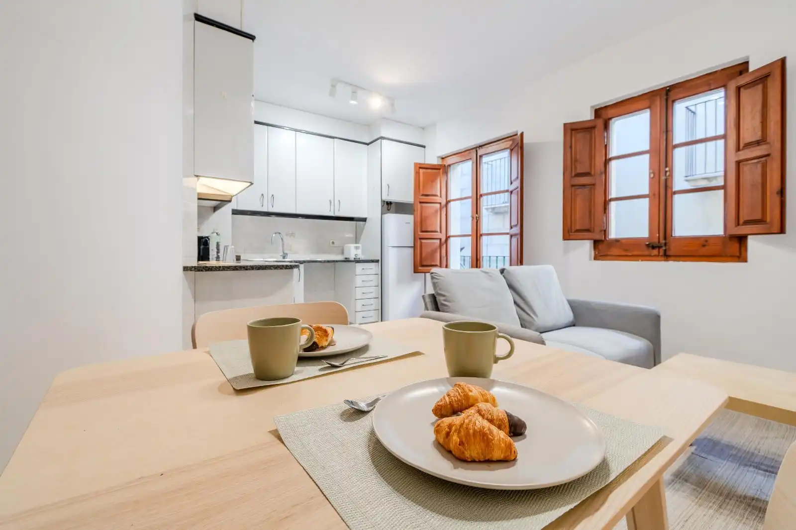 Küche von Dachboden zur Miete in Girona