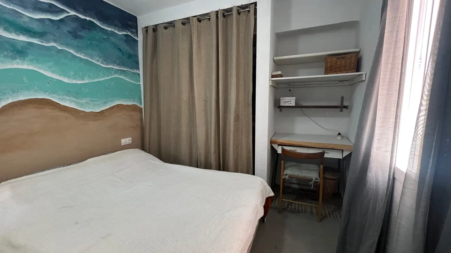 Schlafzimmer von Wohnung zum Verkauf in Málaga mit Klimaanlage, Terrasse und Möbliert