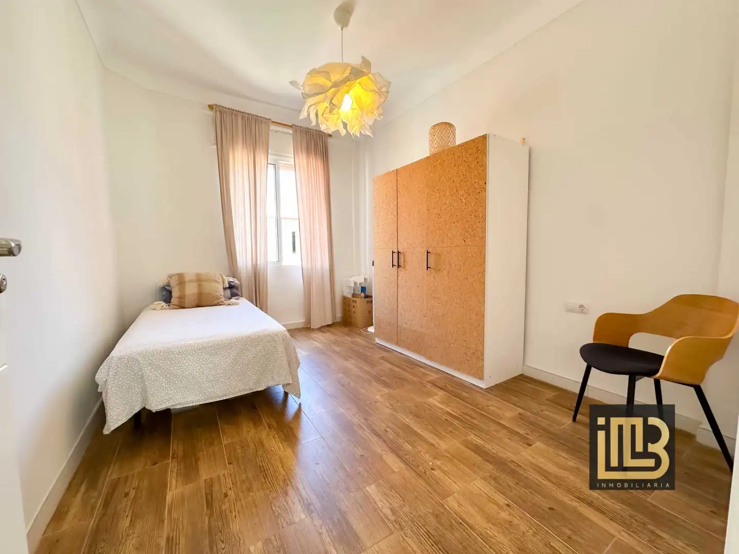Schlafzimmer von Wohnung zur Miete in Málaga mit Klimaanlage und Möbliert
