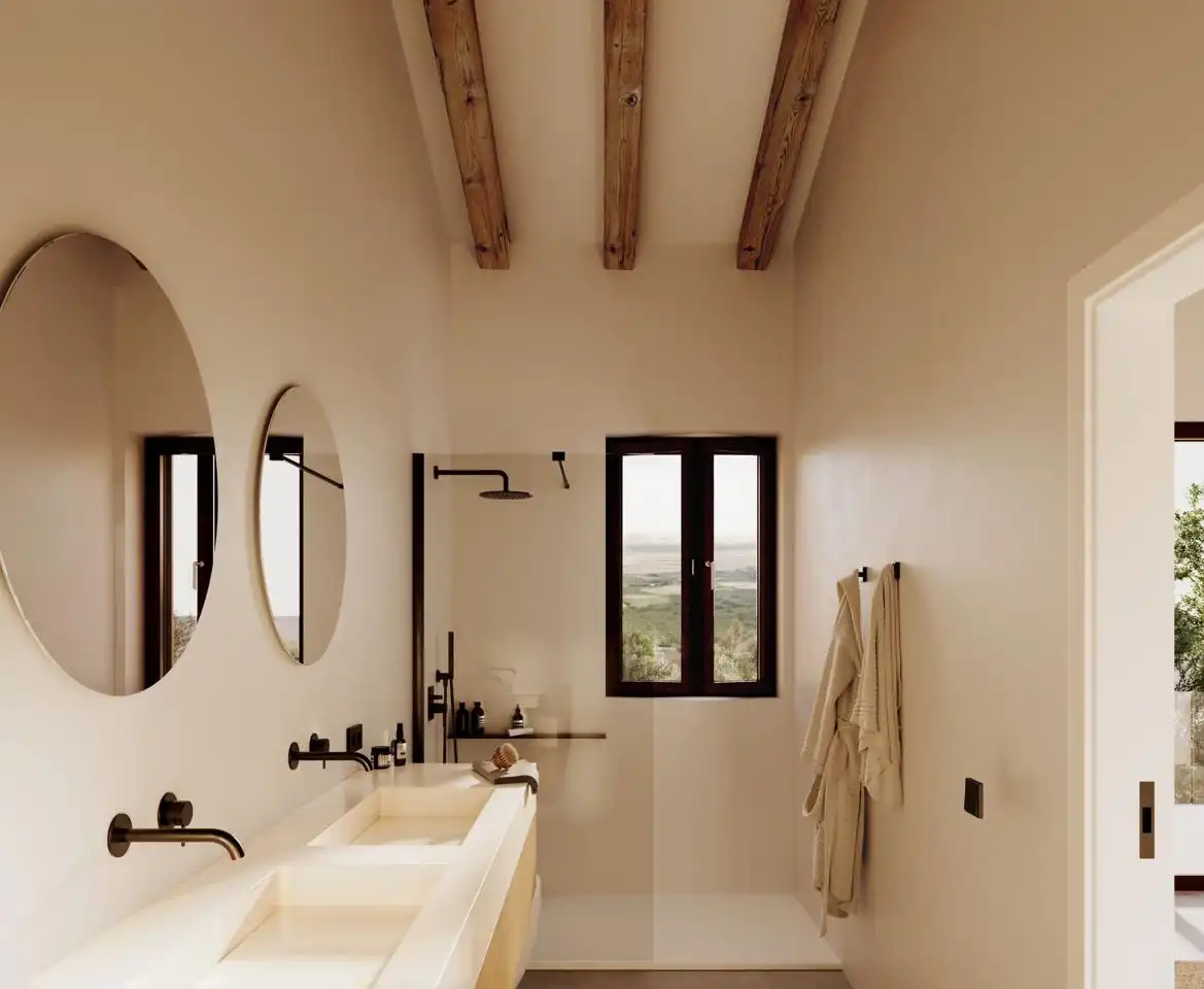 Baño de Casa o chalet en venta en Maria de la Salut con Aire acondicionado, Jardín privado y Piscina
