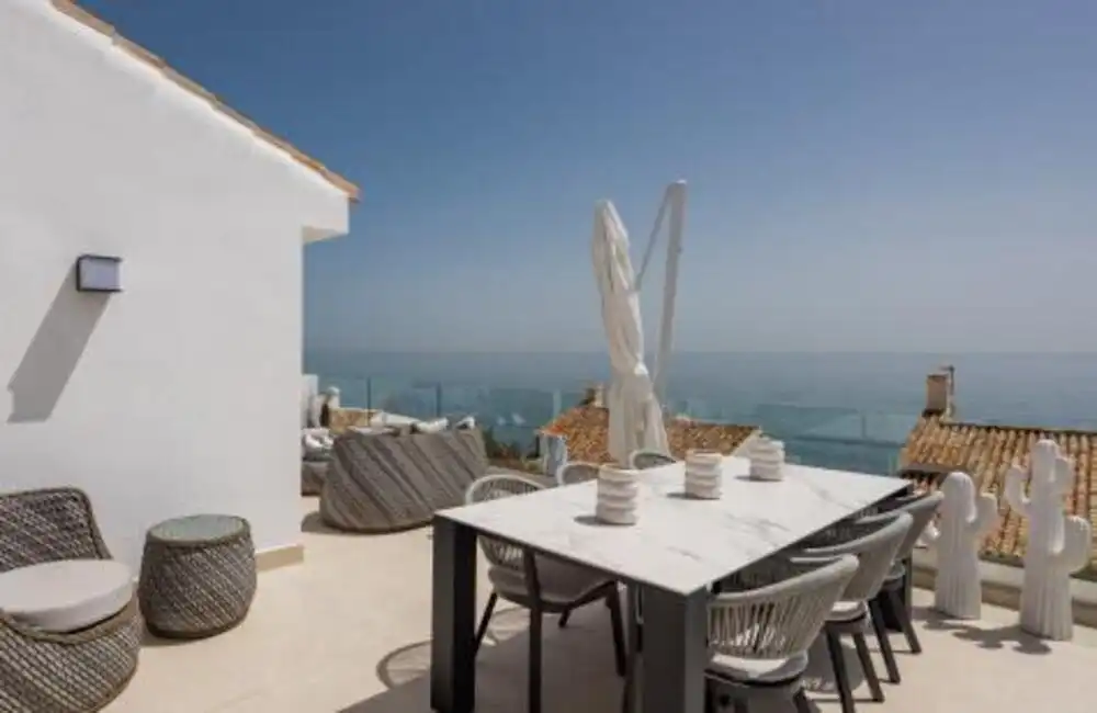 Terraza de Casa o chalet en venta en Estepona con Aire acondicionado, Jardín privado y Terraza