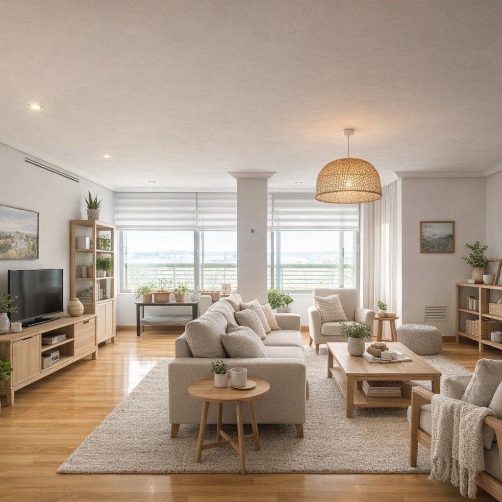 Living room of Flat for sale in  Madrid Capital  with Air Conditioner, Heating and Parquet flooring