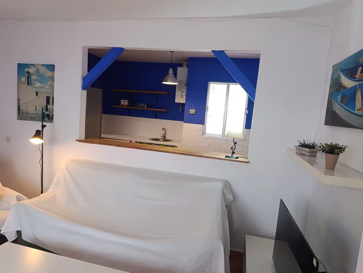 Cocina de Apartamento de alquiler en Puente Mayorga - Campamento