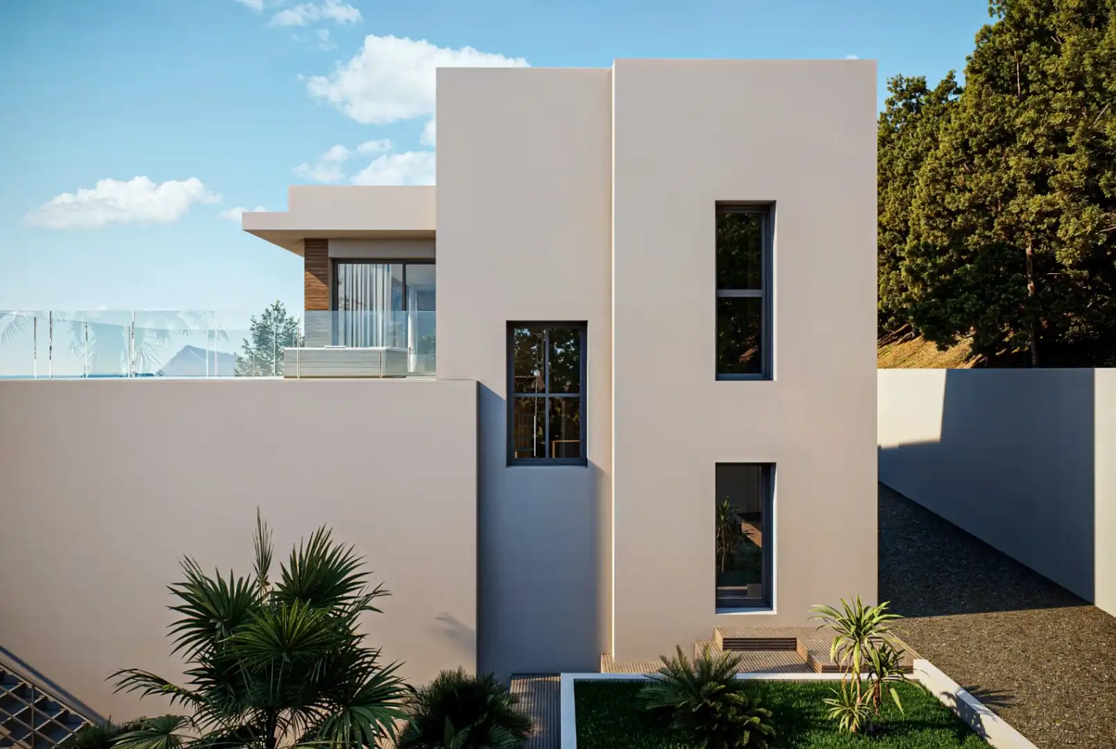 Exterior view of Houses for sale in Altea  with Air Conditioner, Private garden and Terrace
