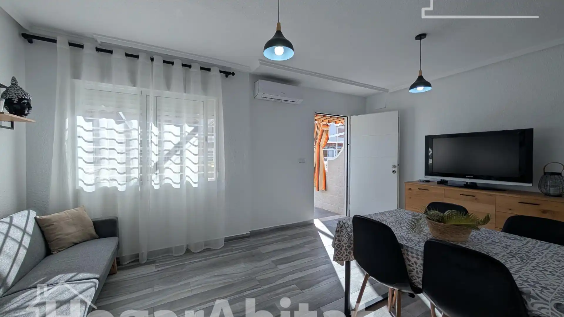 Living room of Single-family semi-detached for sale in Santa Pola  with Air Conditioner, Terrace and Furnished