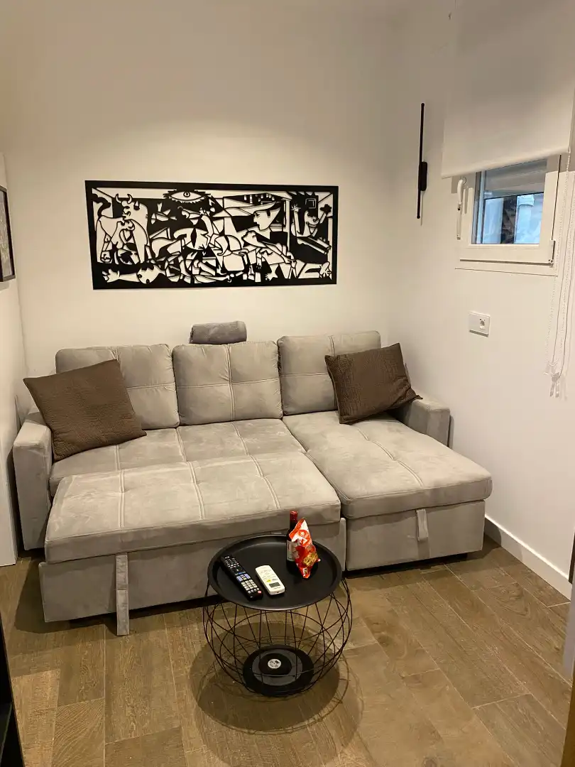 Wohnzimmer von Wohnung zur Miete in Madrid mit Klimaanlage, Heizung und Möbliert