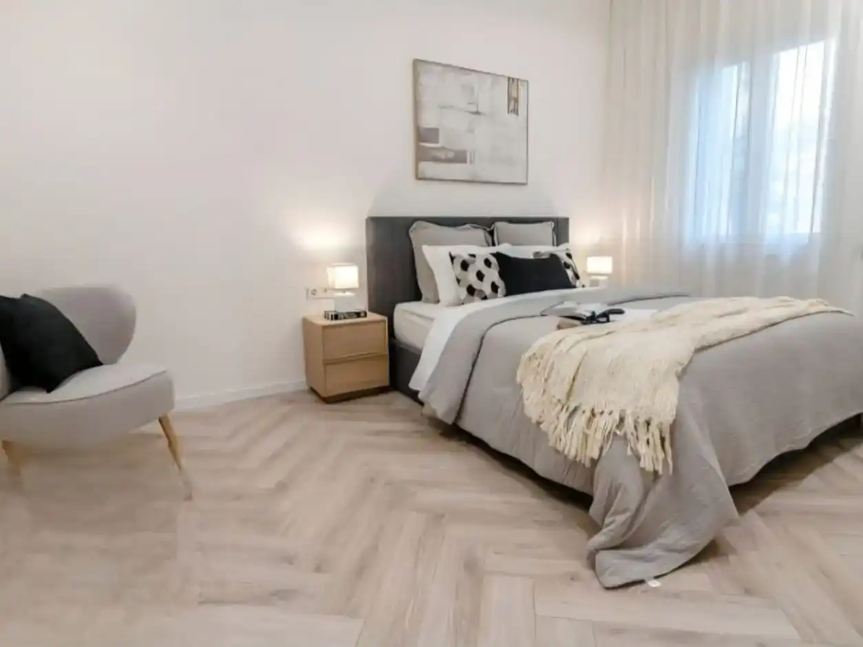 Schlafzimmer von Wohnungen zum Verkauf in  Barcelona Capital mit Klimaanlage und Balkon