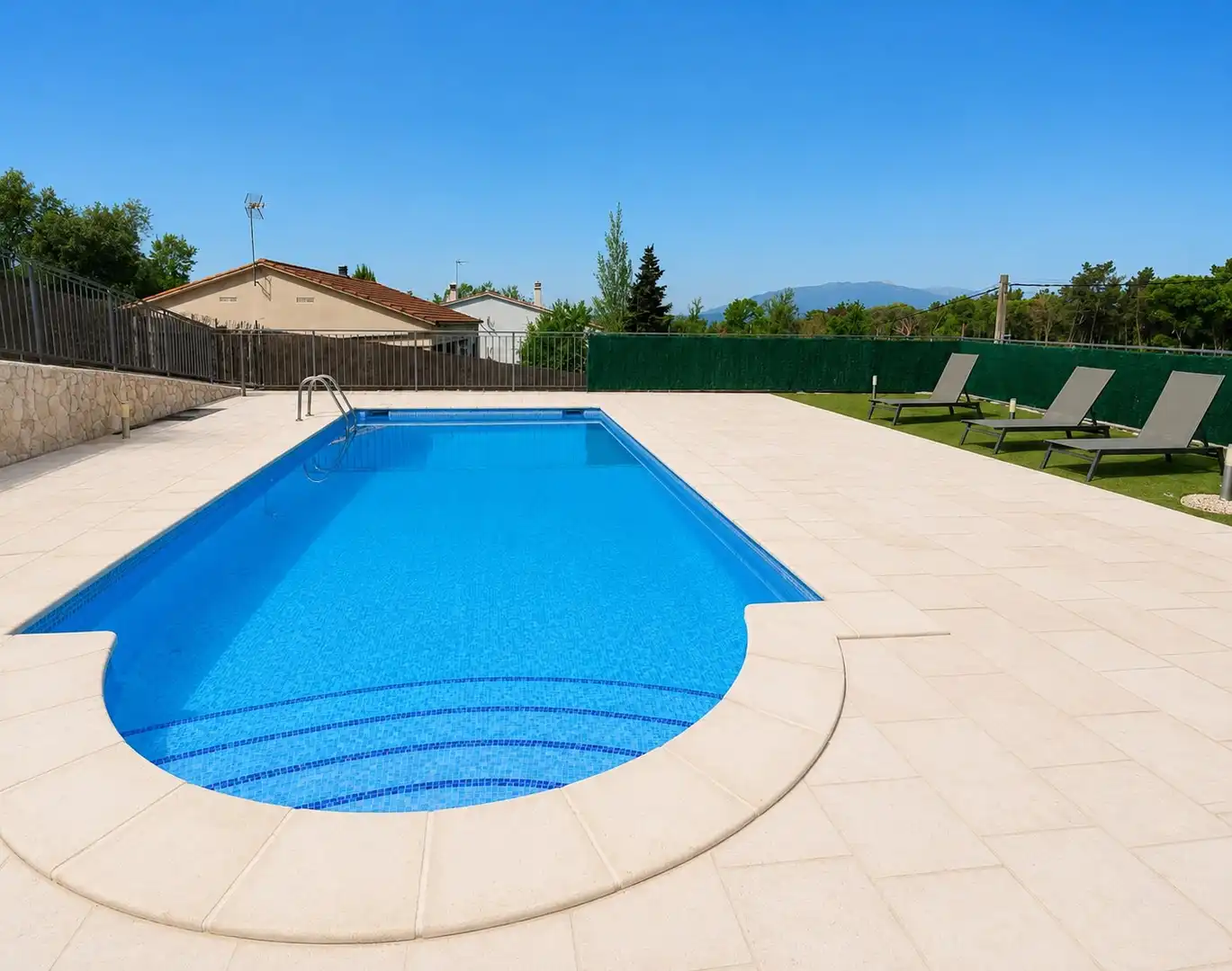 Swimming pool of Houses for sale in Sils  with Heating, Private garden and Terrace