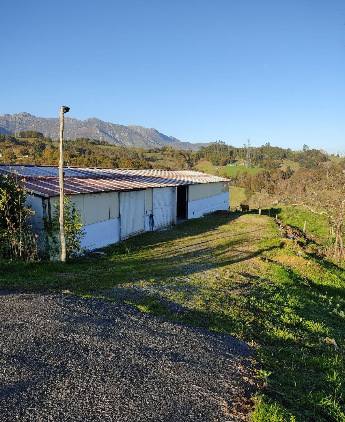 Vista exterior de Nau industrial en venda en Piloña