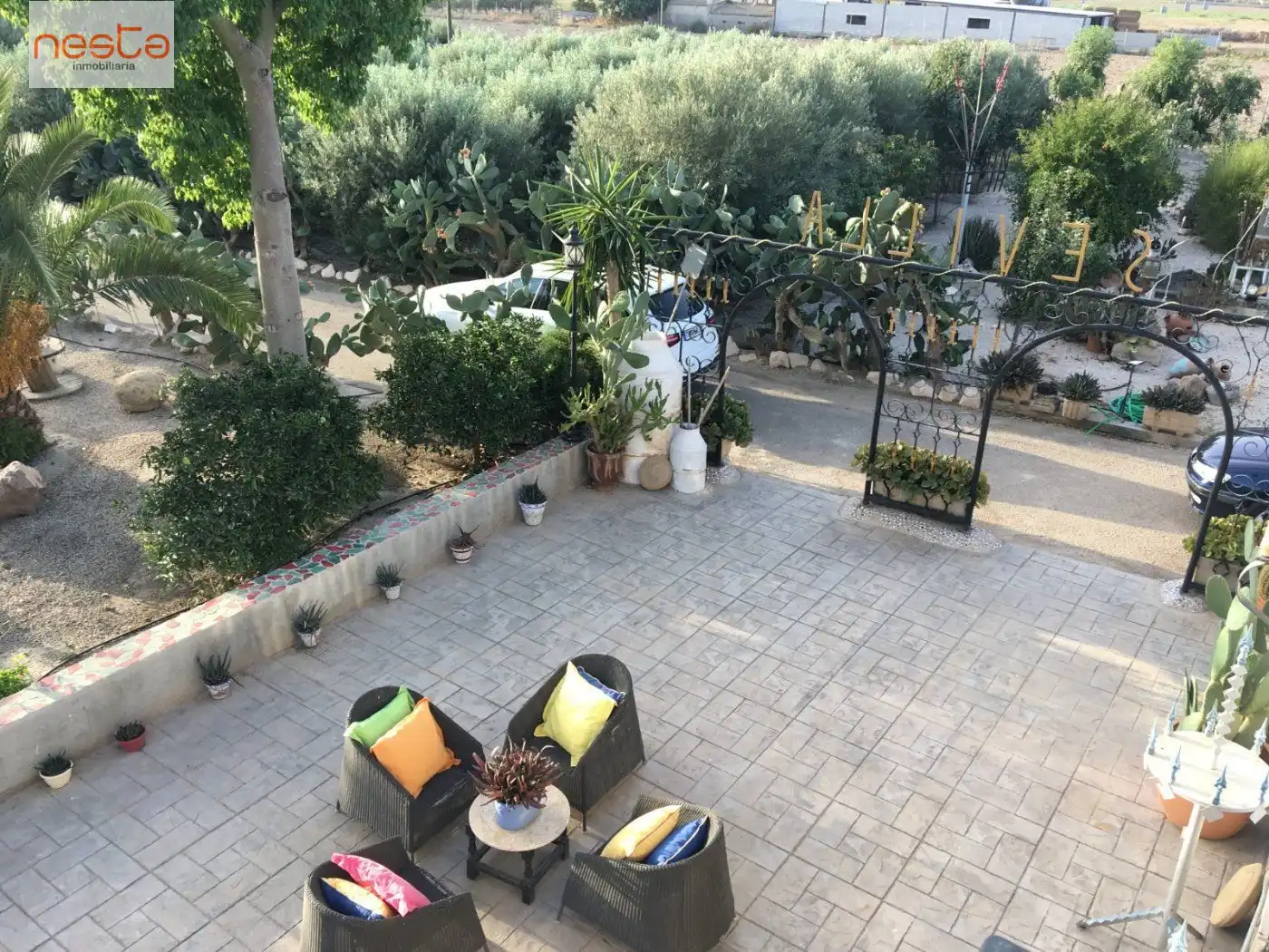 Terrassa de Finca rústica en venda en Lorca amb Aire condicionat, Jardí privat i Moblat